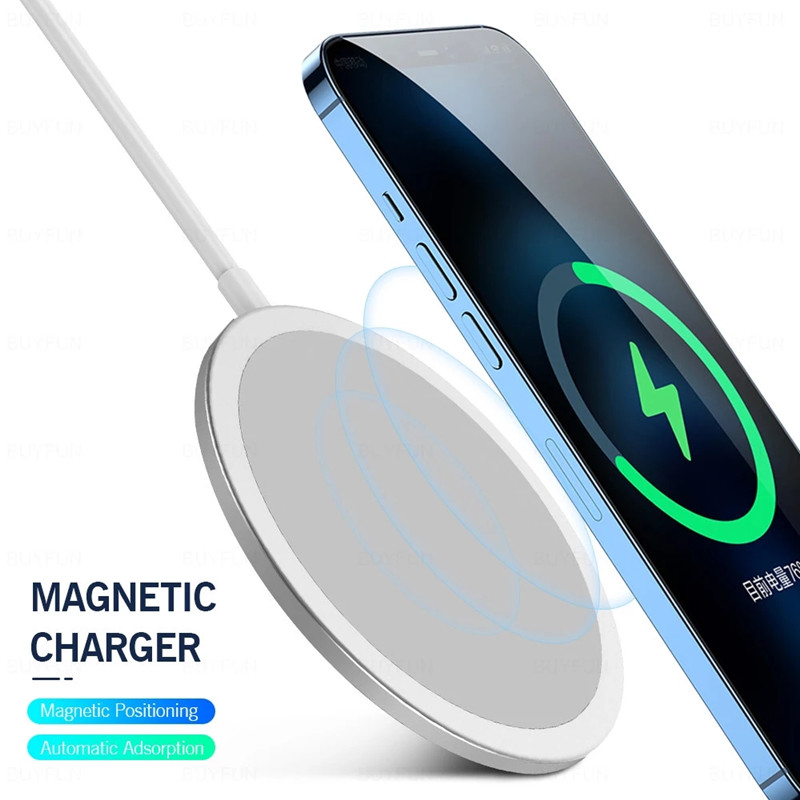Bộ sạc điện thoại không dây Magsafe từ tính 15W Bộ sạc Magsafe di động cho Apple iPhone 12 11 Pro Max Sản phẩm bán chạynhất Amazon Hot Style